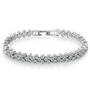 Round Cut White Sapphire Bracelet