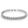 Round Cut White Sapphire Bracelet