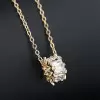 Rose Gold Alloy Fashion Necklace