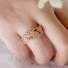 1ct Floral Round Cut Wedding Band