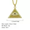 Men's Gold Eye Pyramid Necklace