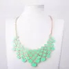 Retro Green Drips Multi-layer Necklace