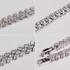 Round Cut White Sapphire Bracelet