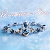 Round Cut Heart of Ocean Bracelet