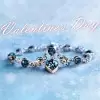 Round Cut Heart of Ocean Bracelet