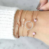 Four-piece Alloy Fashion Bracelet Set