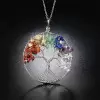 Rainbow Tree 925 sterling silver Necklace
