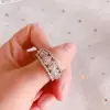 Handmade Pink Heart Sterling Silver Wedding Band Ring