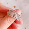 Handmade Pink Heart Sterling Silver Wedding Band Ring