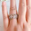 Handmade Pink Heart Sterling Silver Wedding Band Ring