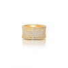 4ctw White Sapphire Three-side Eternity Ring