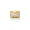 4ctw White Sapphire Three-side Eternity Ring
