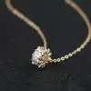Rose Gold Alloy Fashion Necklace