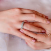 3.85ct Round Cut White Sapphire Eternity Band