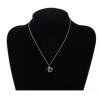 Heart Cut Purple Sapphire Pendant Necklace