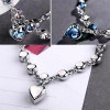 Round Cut Heart of Ocean Bracelet