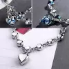 Round Cut Heart of Ocean Bracelet