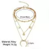 Half-moon Multi-layer Fashion Necklace