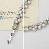 Round Cut White Sapphire Bracelet