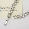 Round Cut White Sapphire Bracelet
