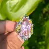 11ct Halo Marquise Cut Pink Sapphire Cocktail Ring