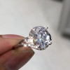 Handmade 3 ct Oval Cut Sapphire Engagement Ring