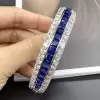 Princess Cut Yellow Sapphire Bangle Bracelet
