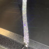 Round Cut White Sapphire Three-Row Statement Bracelet