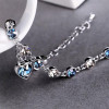 Round Cut Heart of Ocean Bracelet
