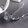 Round Cut Heart of Ocean Bracelet