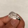 2ctw Emerald Cut White Sapphire Wedding Band