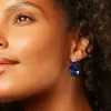 32ctw Cushion Cut Sapphire or  Aquamarine Drop Earrings