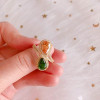 Handmade Bypass Pear Cut Sterling Silver Ring