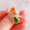 Handmade Bypass Pear Cut Sterling Silver Ring