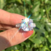 5ct Asscher Cut Cathedral Set Engagement Ring