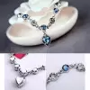 Round Cut Heart of Ocean Bracelet