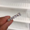 Handmade 0.8 ct Round Cut Classic Silver Ring