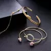 Four-piece Alloy Fashion Bracelet Set