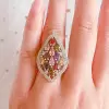 Handmade Seaside Sterling Silver Mix Gemstone Ring 5.71 TCW