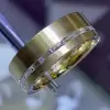 1.65ct Multi-Cut White Sapphire Eternity Band in Gold