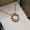 Round Cut White Sapphire Casual Necklaces