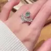 Pear Cut Crown Sapphire Engagement Ring