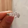1ct Marquise Cut White Sapphire Engagement Ring