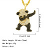 Men's Gold Panda Necklace