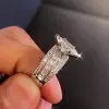 3ct Marquise Cut White Sapphire Engagement Ring