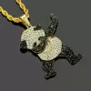 Men's Gold Panda Necklace