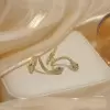 Round Cut White Sapphire Snake Stud Earrings Climbers