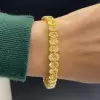 Fancy Yellow Oval Shaped Diamond Bracelet Wrist Chain