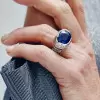 5ct Oval Cut Ruby Vintage Swirl Cocktail Ring