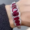 25ctw Ruby Bangle With Claps Buckle Closure